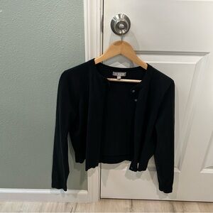 J. Crew Black Button-Up Cardigan